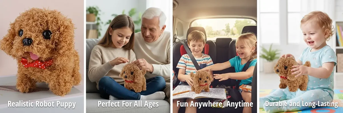 RoboPaw: realistic robot puppy, perfect for all ages, fun anywhere, durable